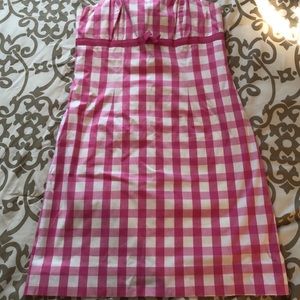 Lilly Pulitzer Checkered Strapless Dress